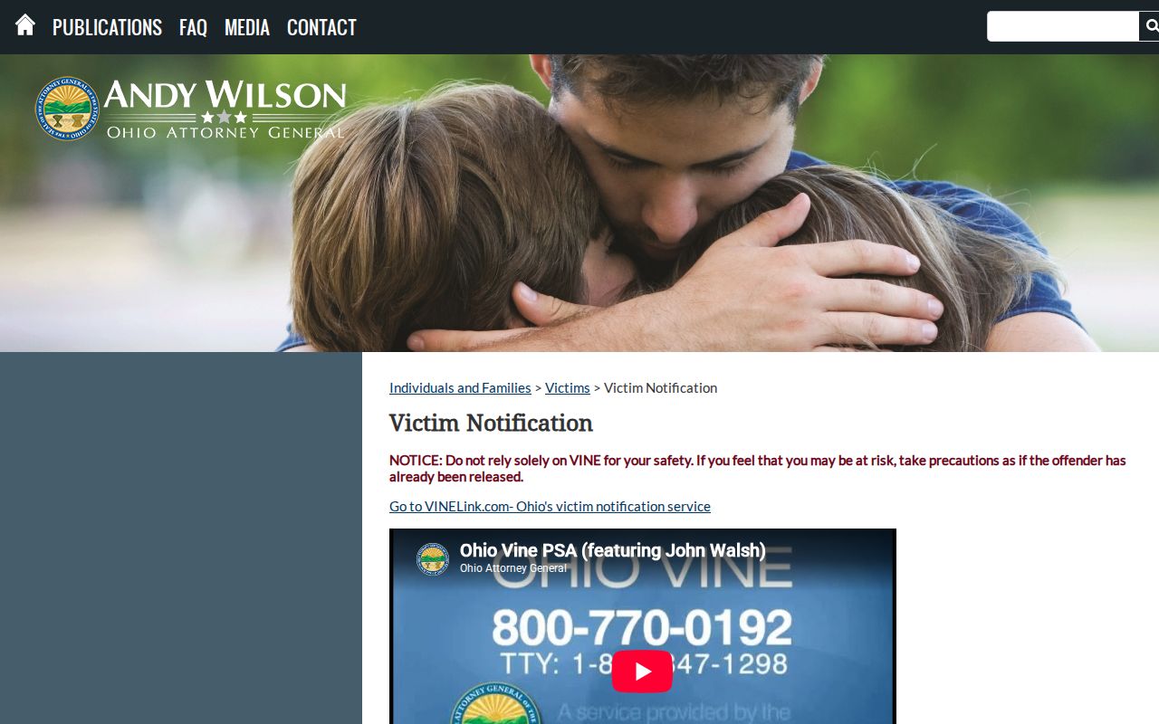 Ohio VINE release notification channels for Greene County inmates